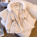 Women’s Hooded Puffer Jacket – Slimming Fleece-Lined