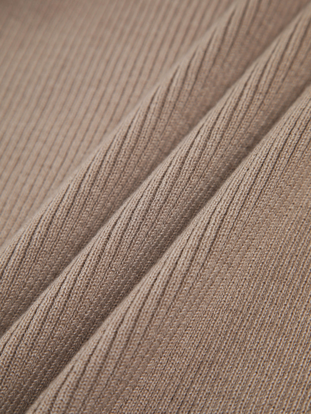 Chestnut Halter Rib Knit Overshirt
