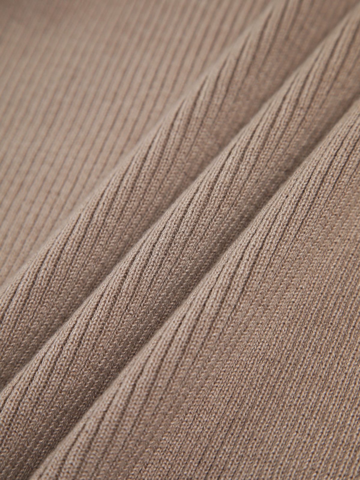 Chestnut Halter Rib Knit Overshirt