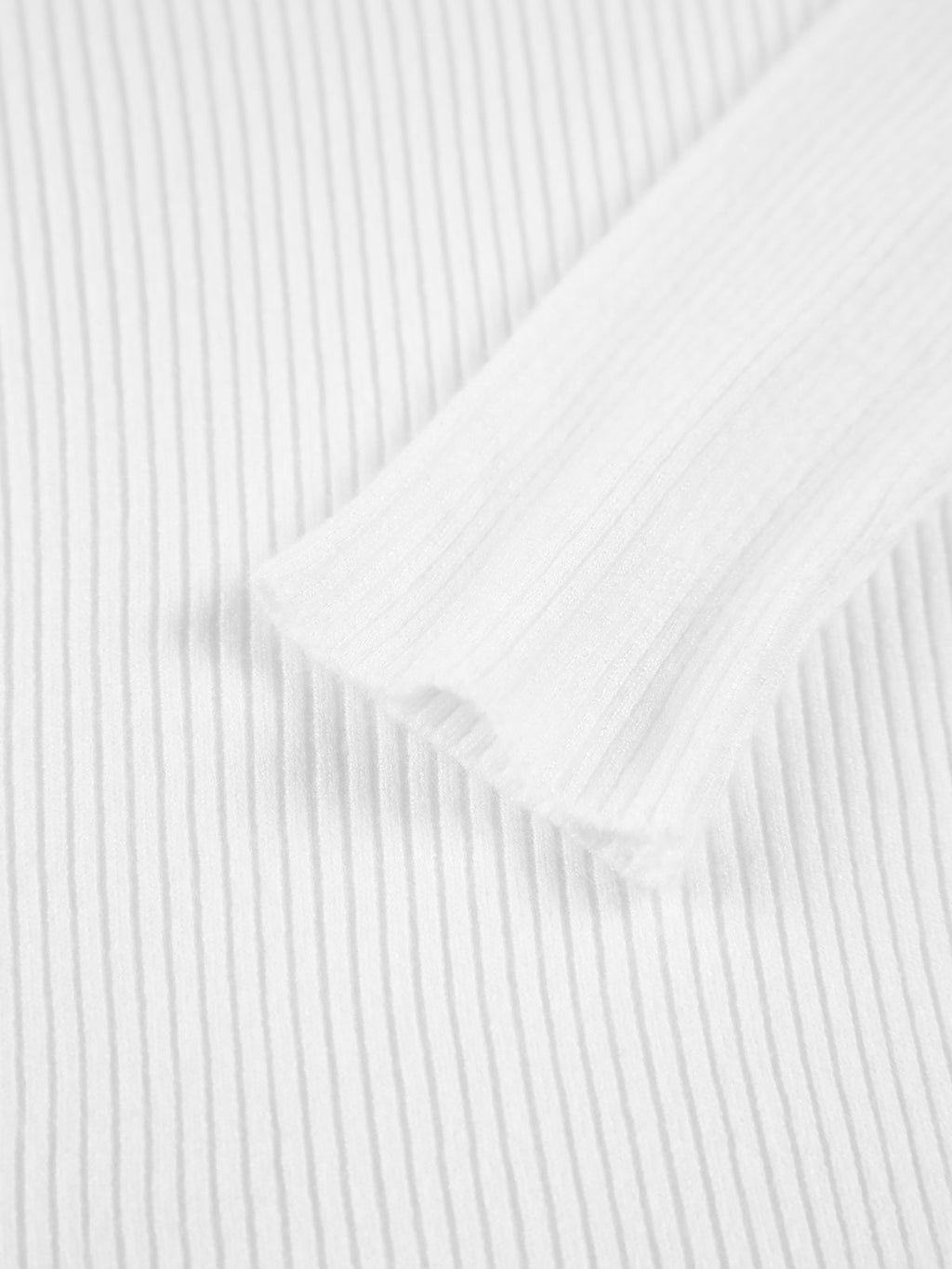 Ribbed Mock Neck Long Sleeve Knit Top