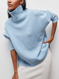 Cozy Oversized Turtleneck Sweater in Soft Knit