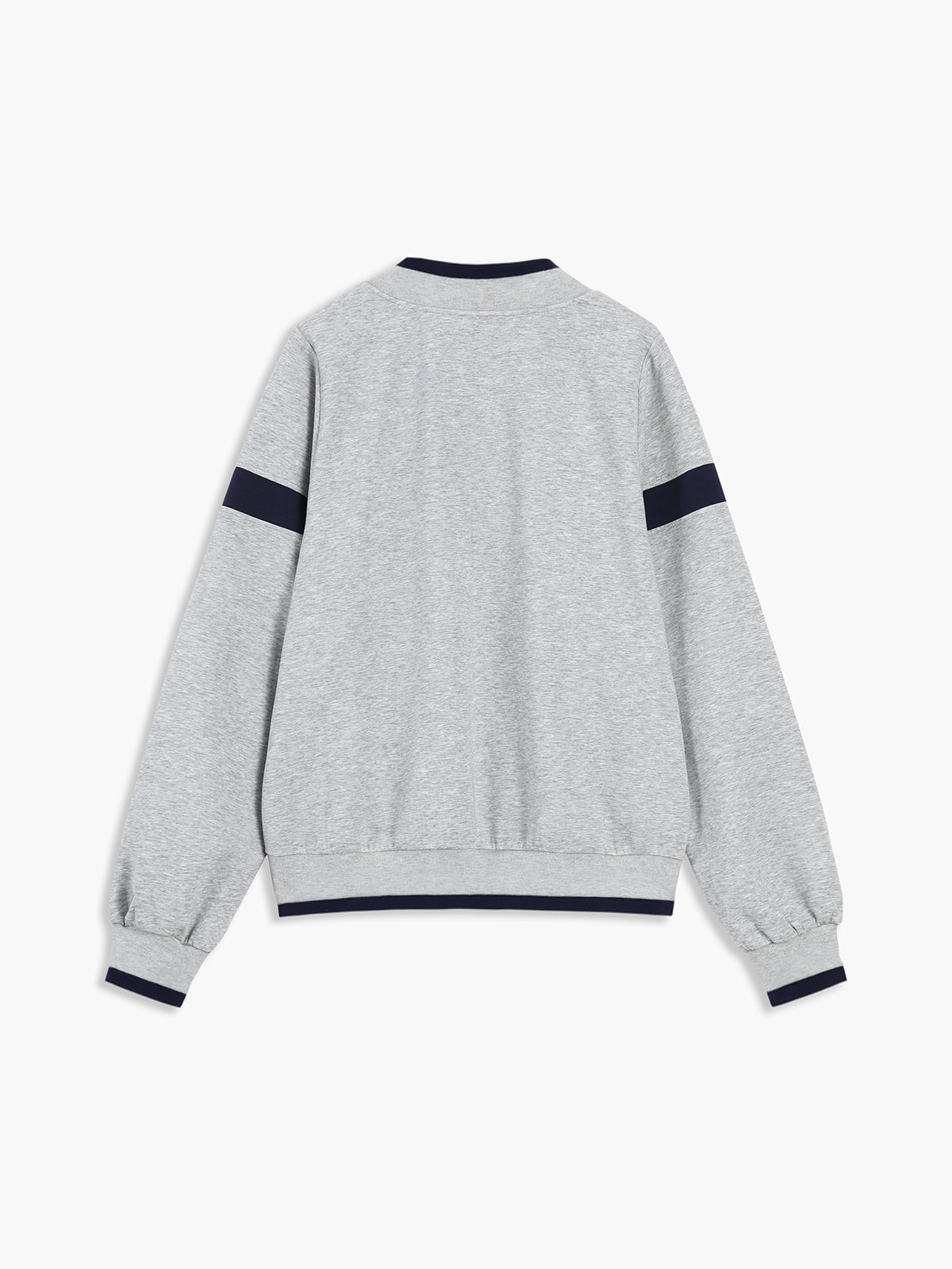 Oversized Sweatshirt with Contrast Trim Details