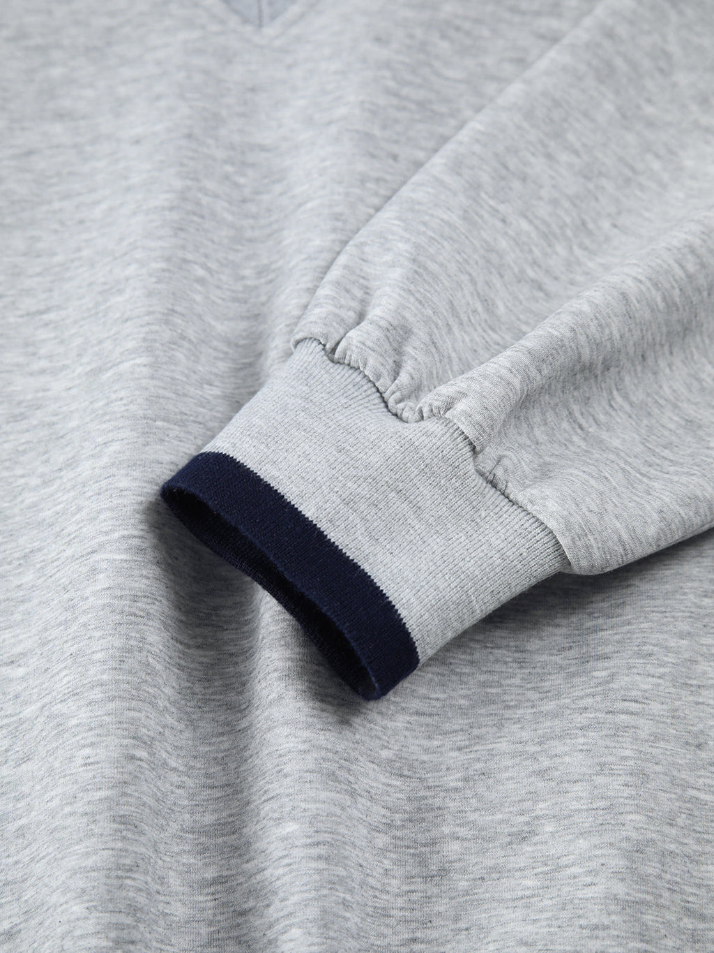 Oversized Sweatshirt with Contrast Trim Details