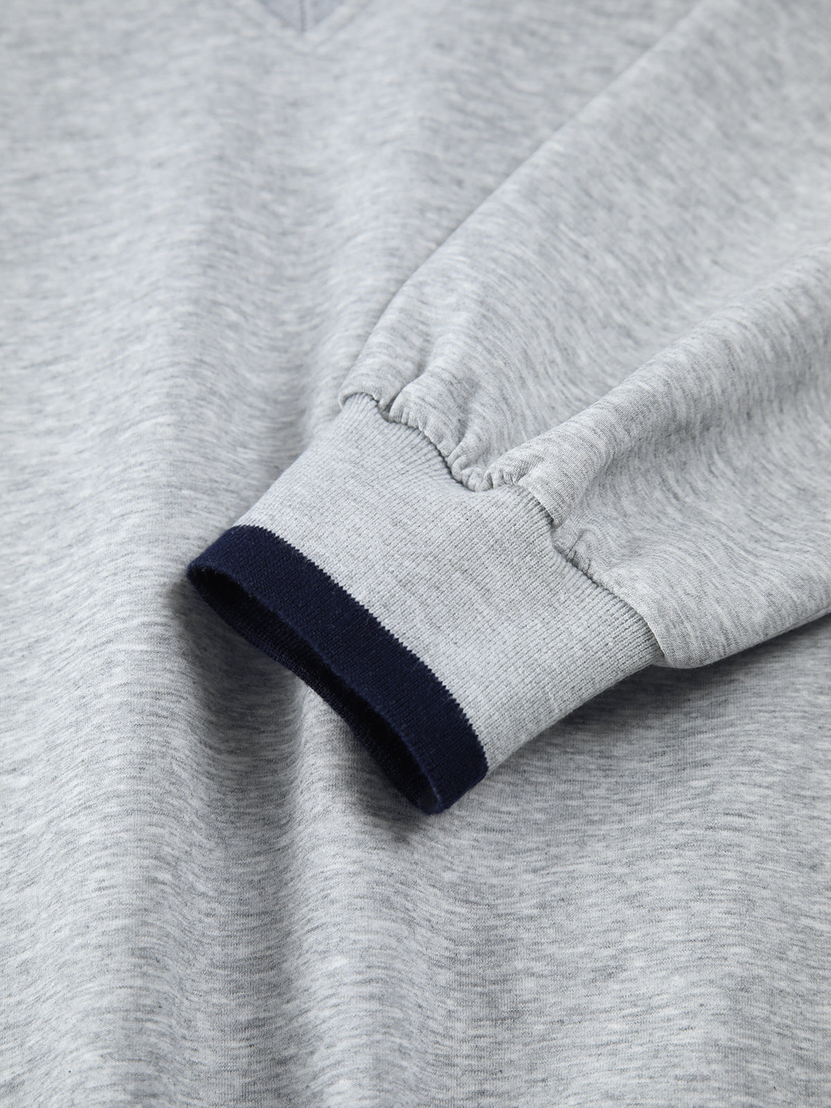 Oversized Sweatshirt with Contrast Trim Details