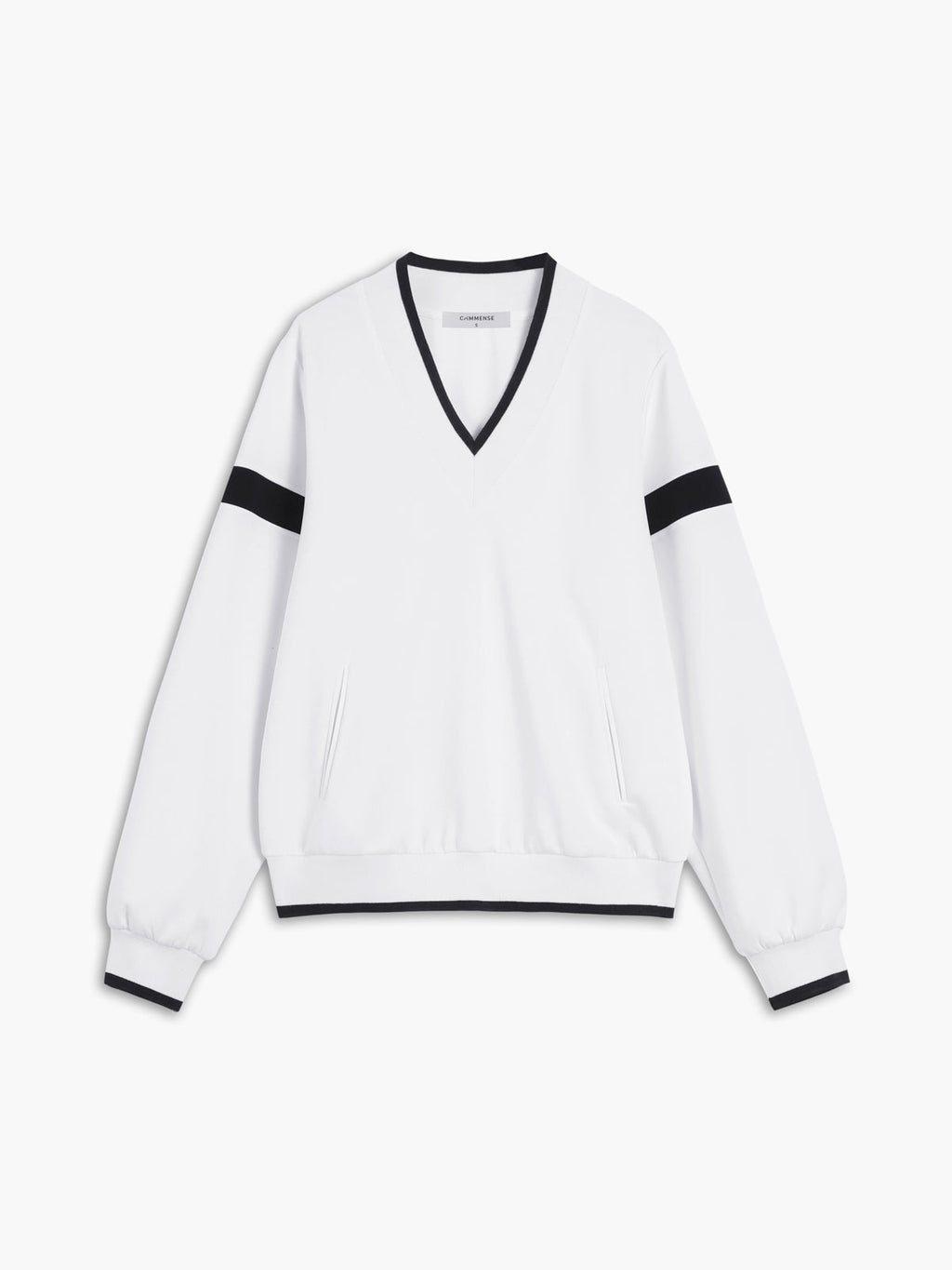 Oversized Sweatshirt with Contrast Trim Details