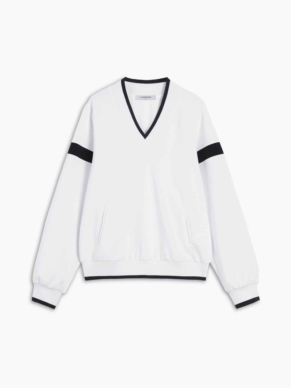 Oversized Sweatshirt with Contrast Trim Details