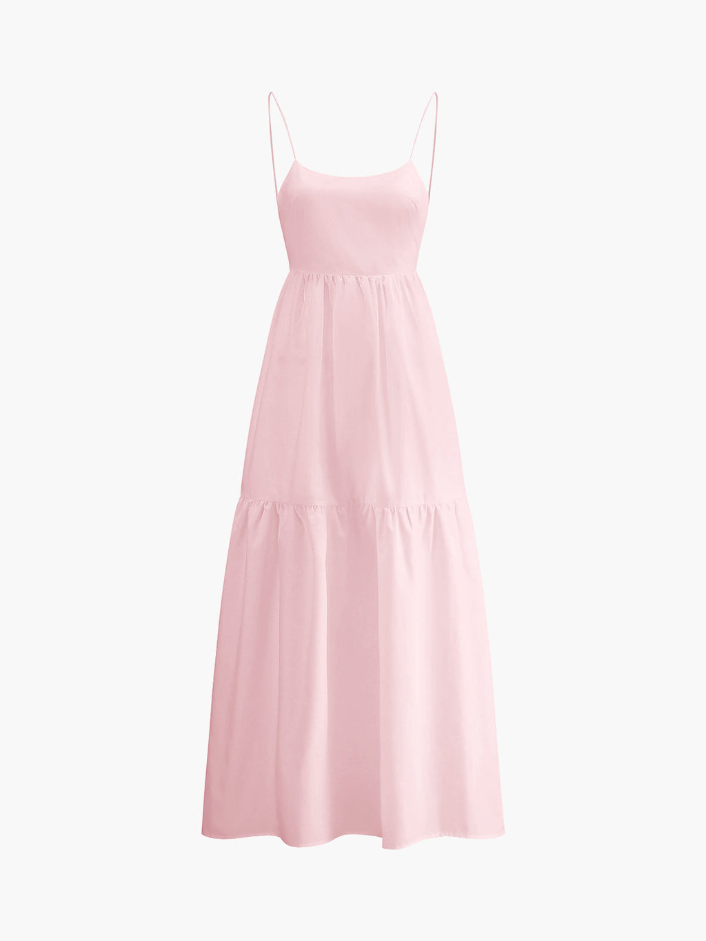 Chic Backless Maxi Dress in Solid Color