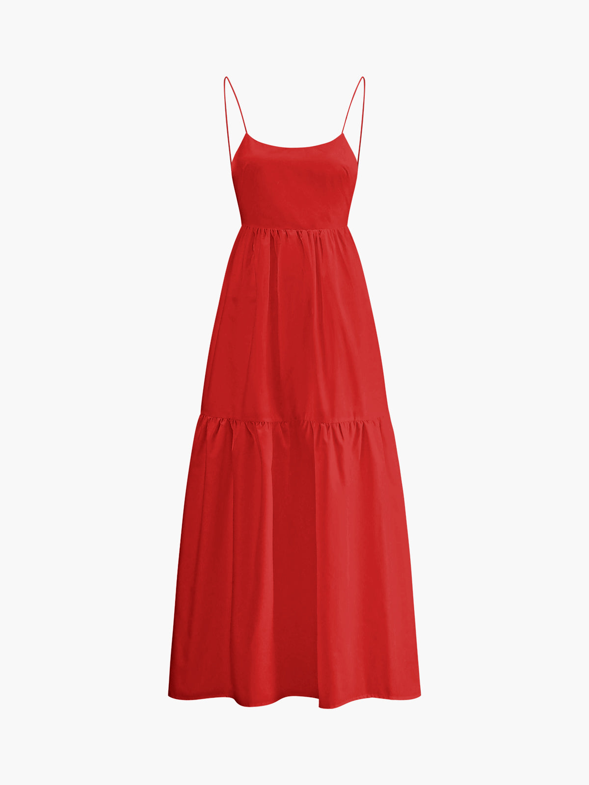Chic Backless Maxi Dress in Solid Color