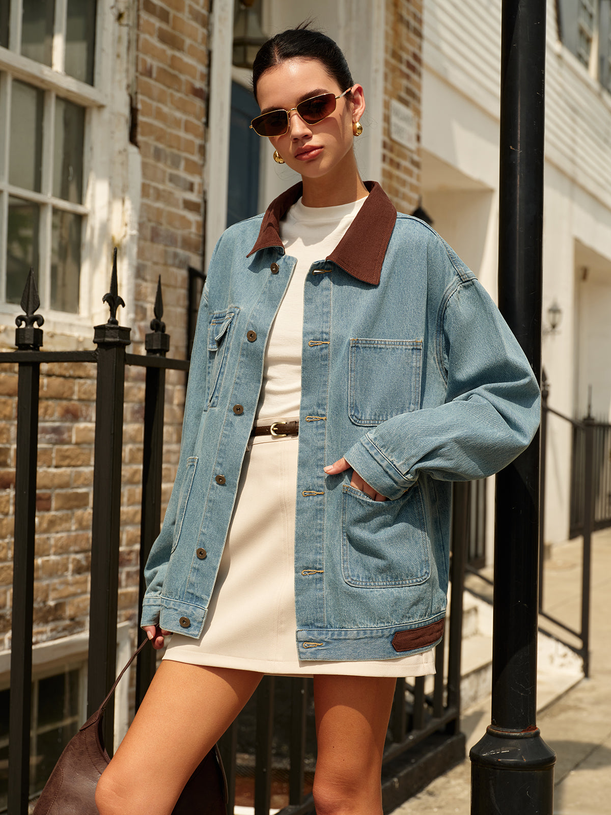 Chic Mini Skort with Tailored Slim Belt