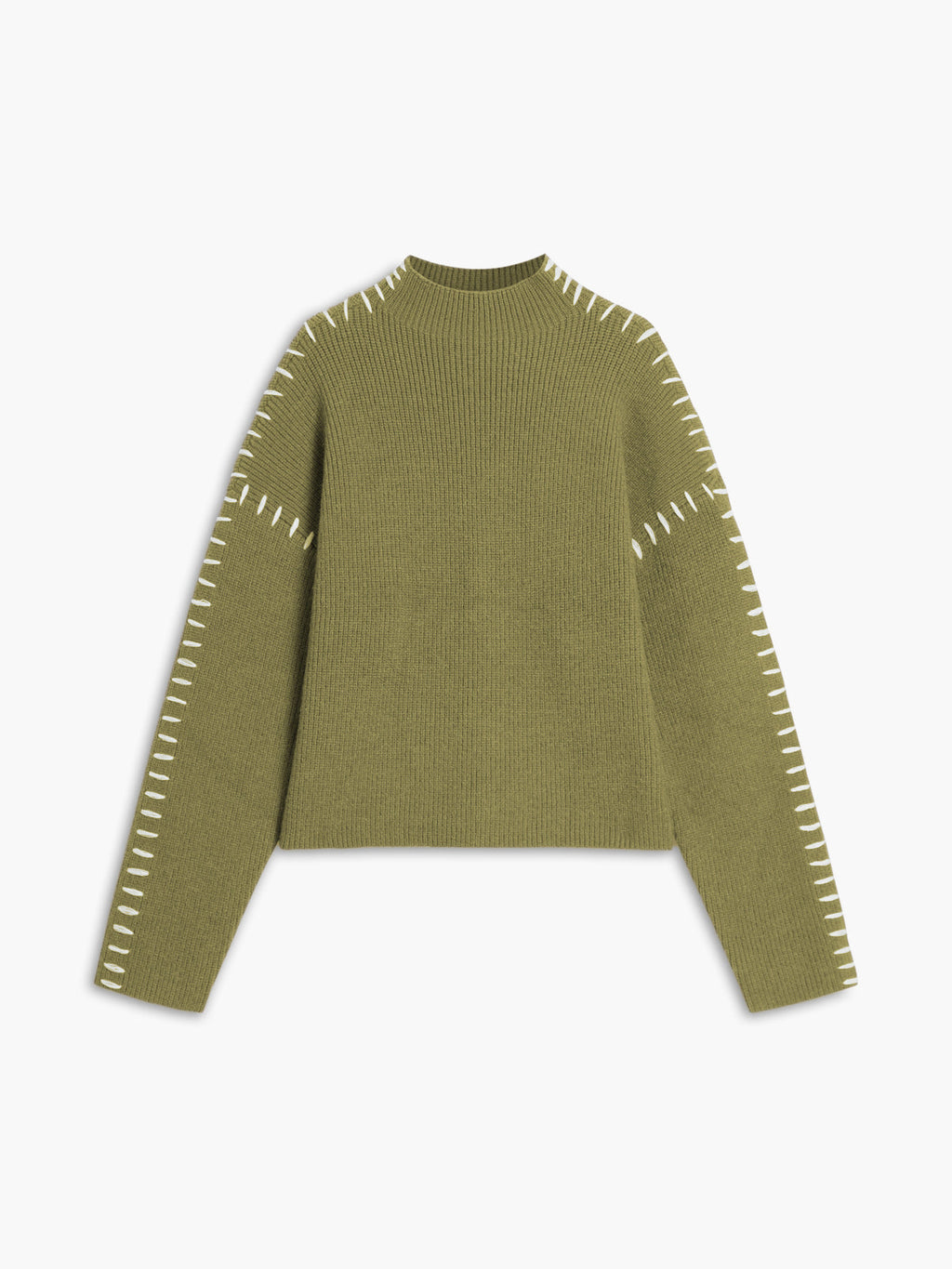Cozy Oversized Mock Neck Knit Sweater