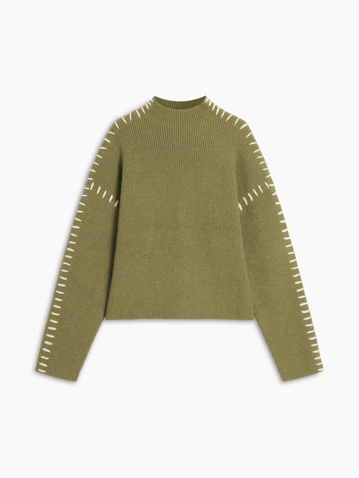 Cozy Oversized Mock Neck Knit Sweater
