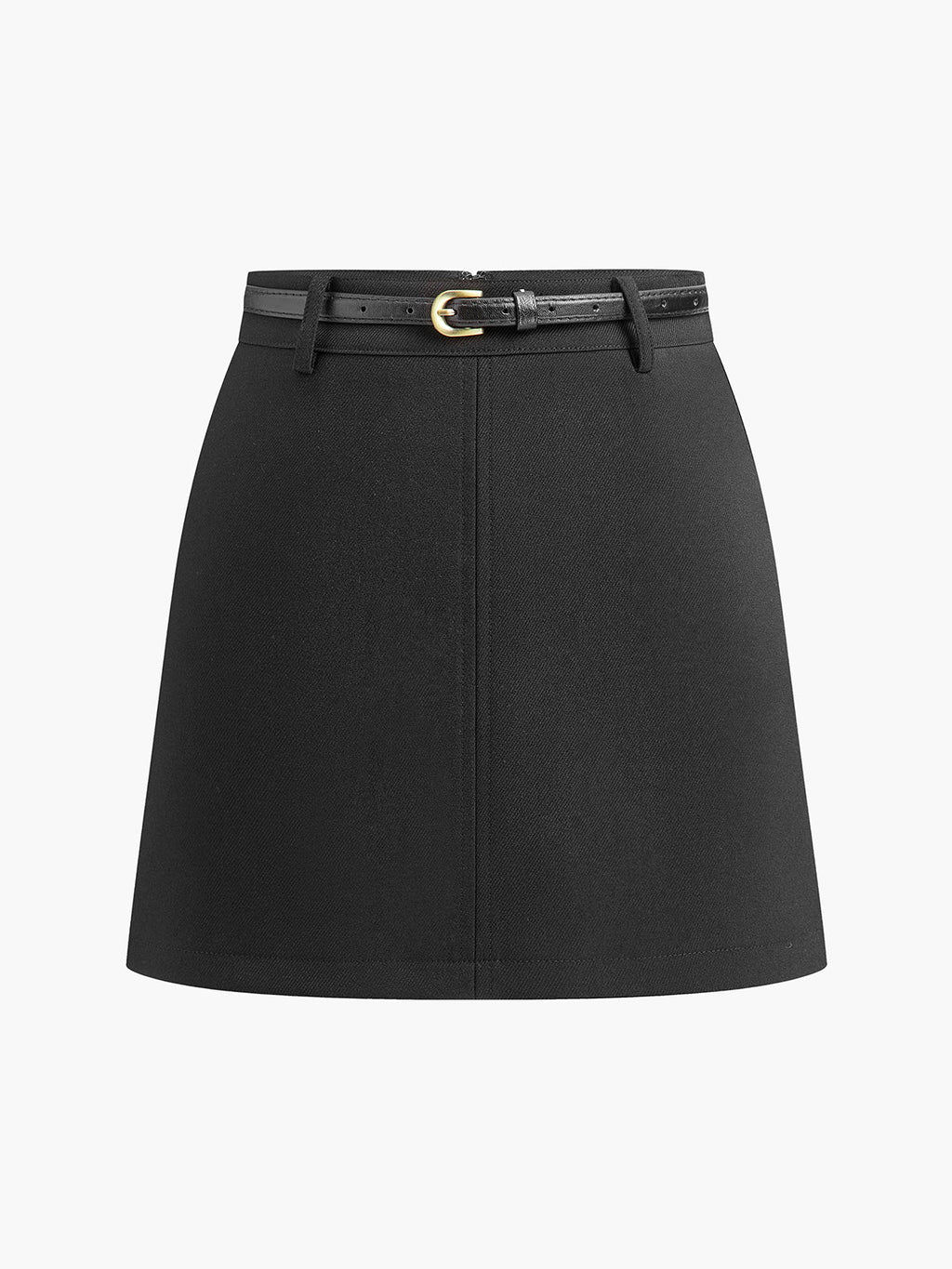 Chic Mini Skort with Tailored Slim Belt
