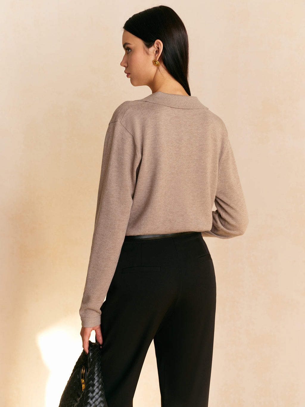 Cozy Collared Pullover Sweater for Effortless Style