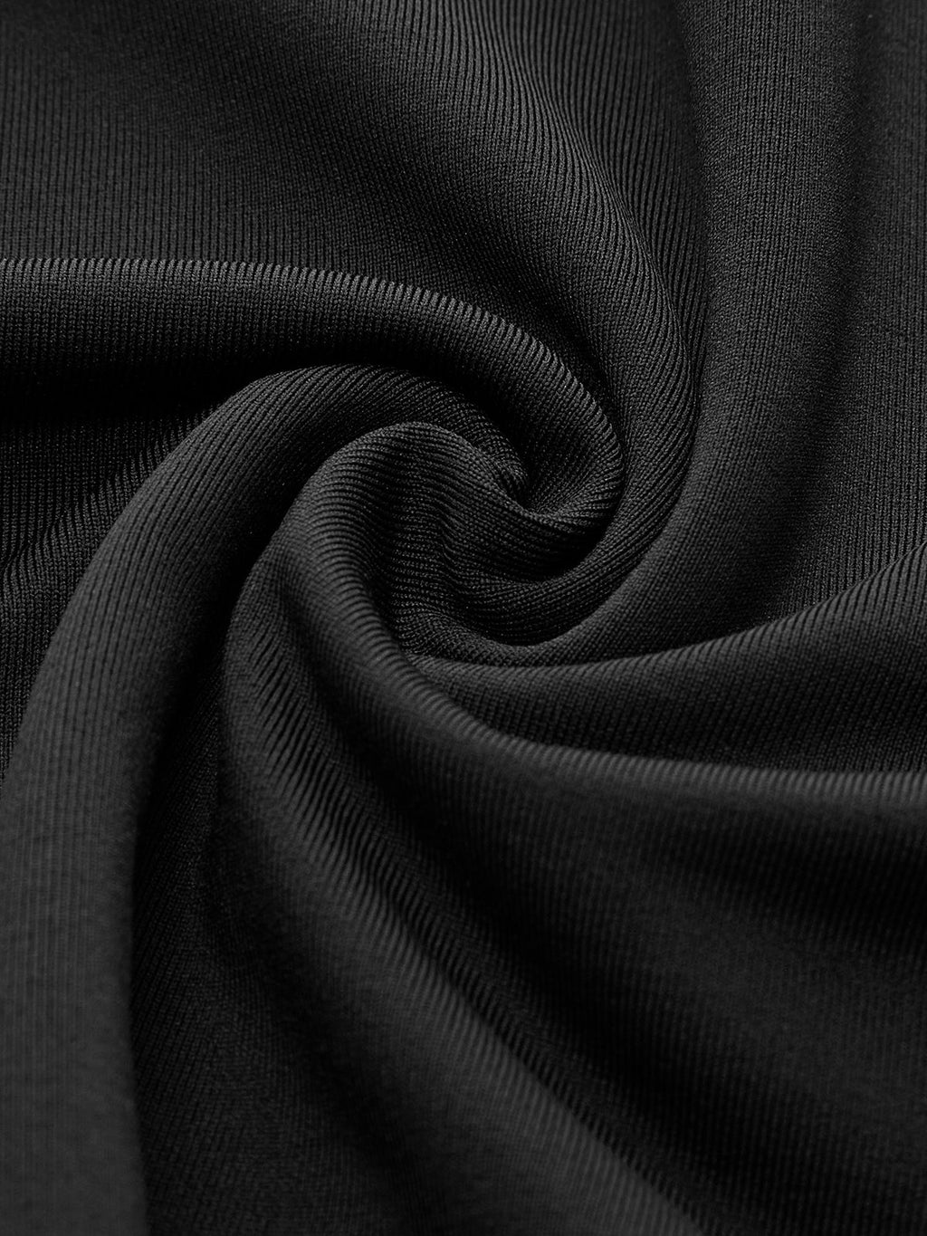 Pleated Jersey Dress with Stand Collar and Side Slit
