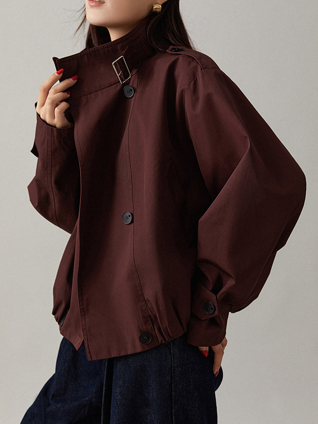 Relaxed Fit Vintage-Inspired Trench Coat