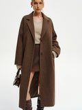 Chic Oversized Tweed Longline Coat