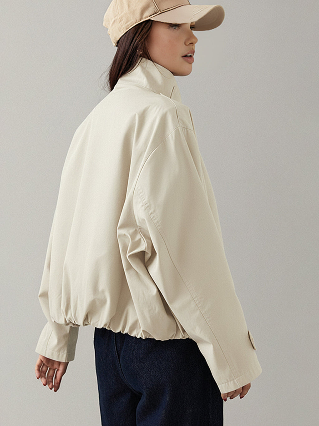 Relaxed Fit Vintage-Inspired Trench Coat