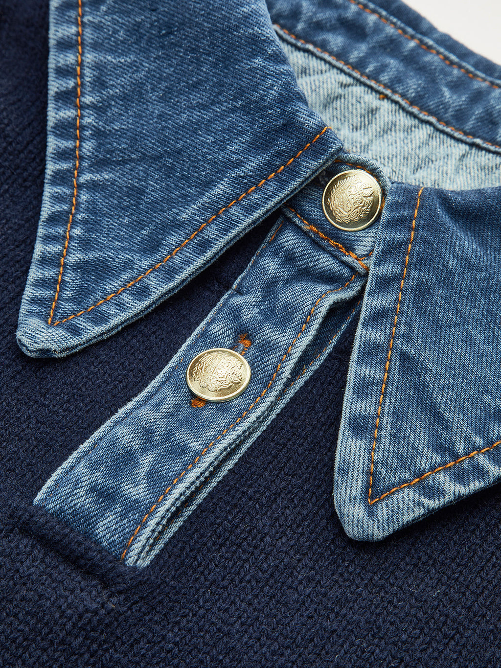 Dual-Style Lapel Relaxed Fit Sweater