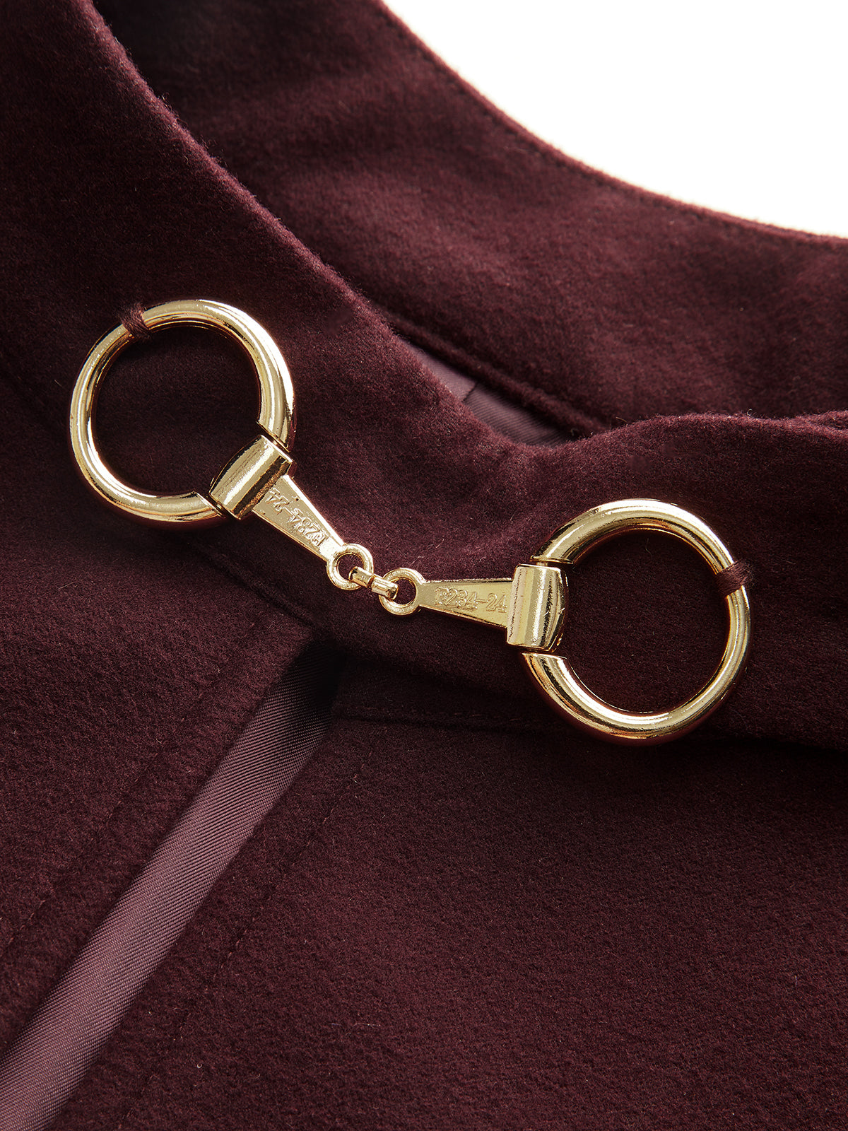 Cotton Blend Cloak with Metallic Accents