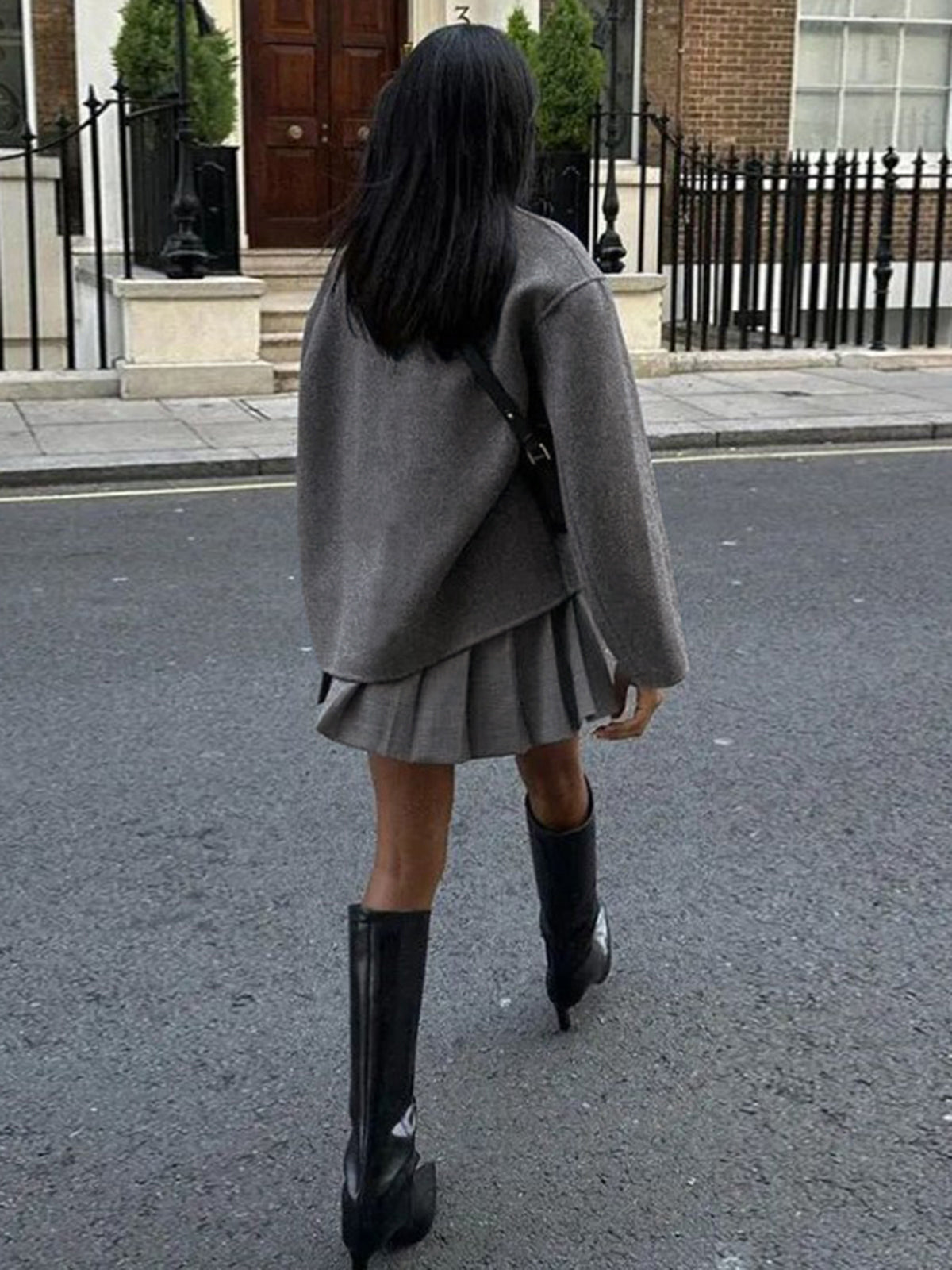 Relaxed Fit Oversized Button-Up Jacket