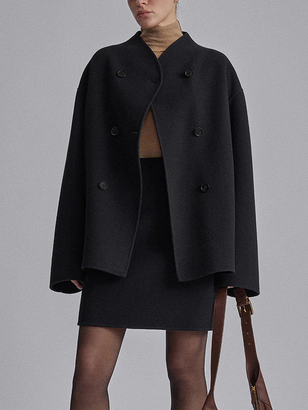 Relaxed Fit Oversized Button-Up Jacket