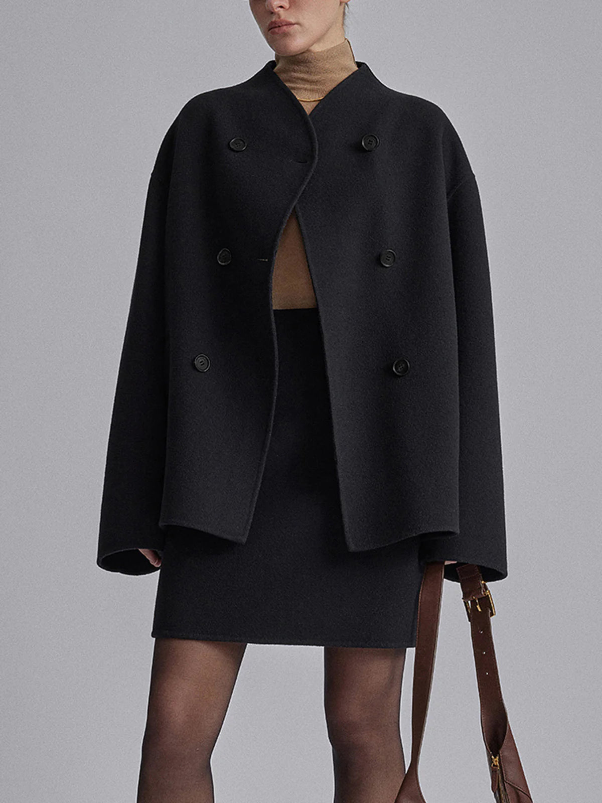 Relaxed Fit Oversized Button-Up Jacket