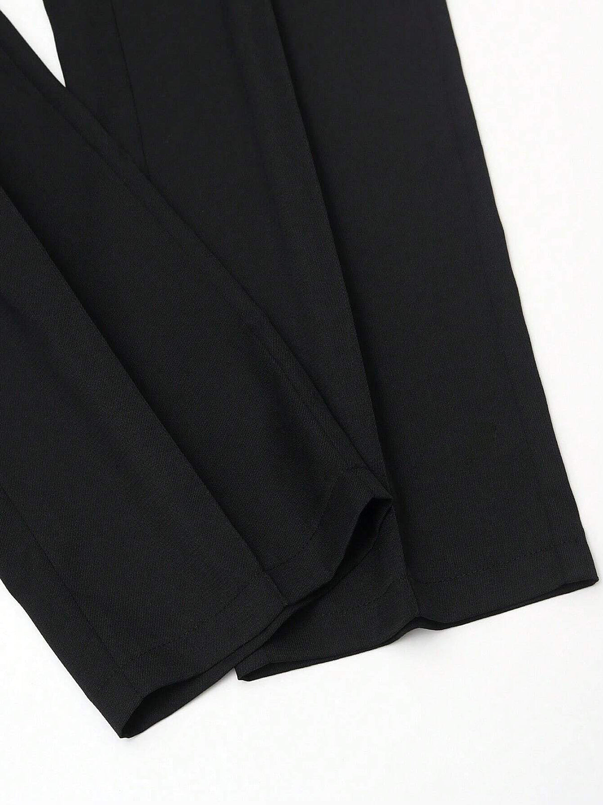 Chic Metal Chain Detail Trousers