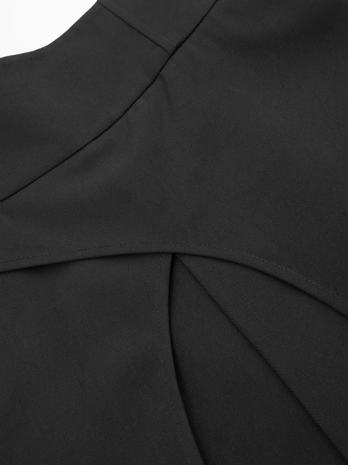 Asymmetrical High-Waisted Wide-Leg Trousers