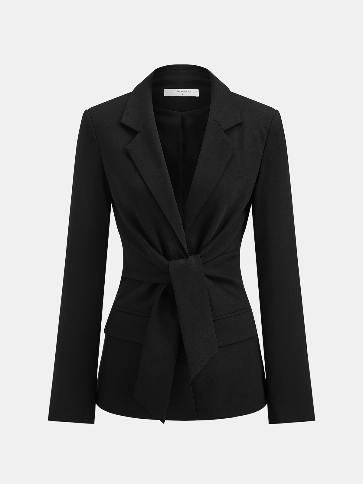 Chic Tailored Blazer with Tie-Waist Detail