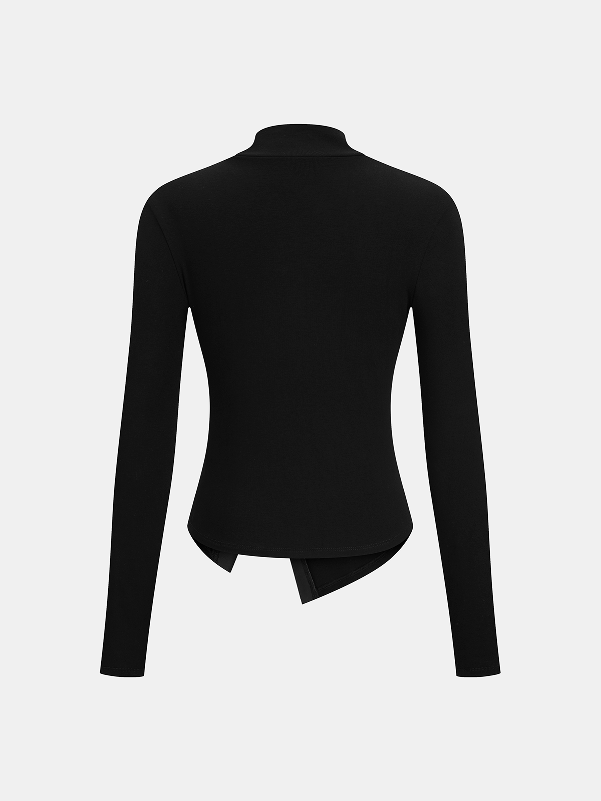 Asymmetrical Knit Top with Faux Leather Accents