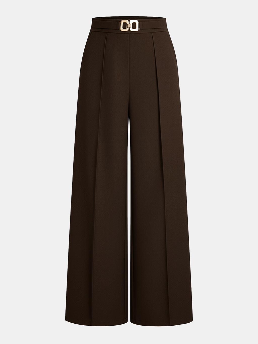 Chic Metal Chain Detail Trousers