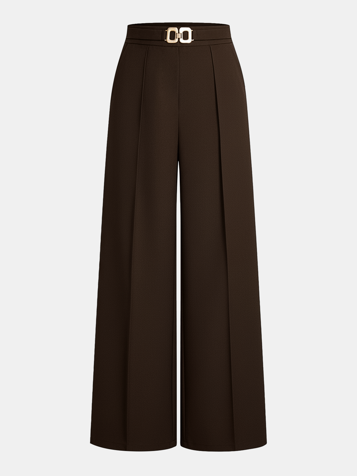 Chic Metal Chain Detail Trousers