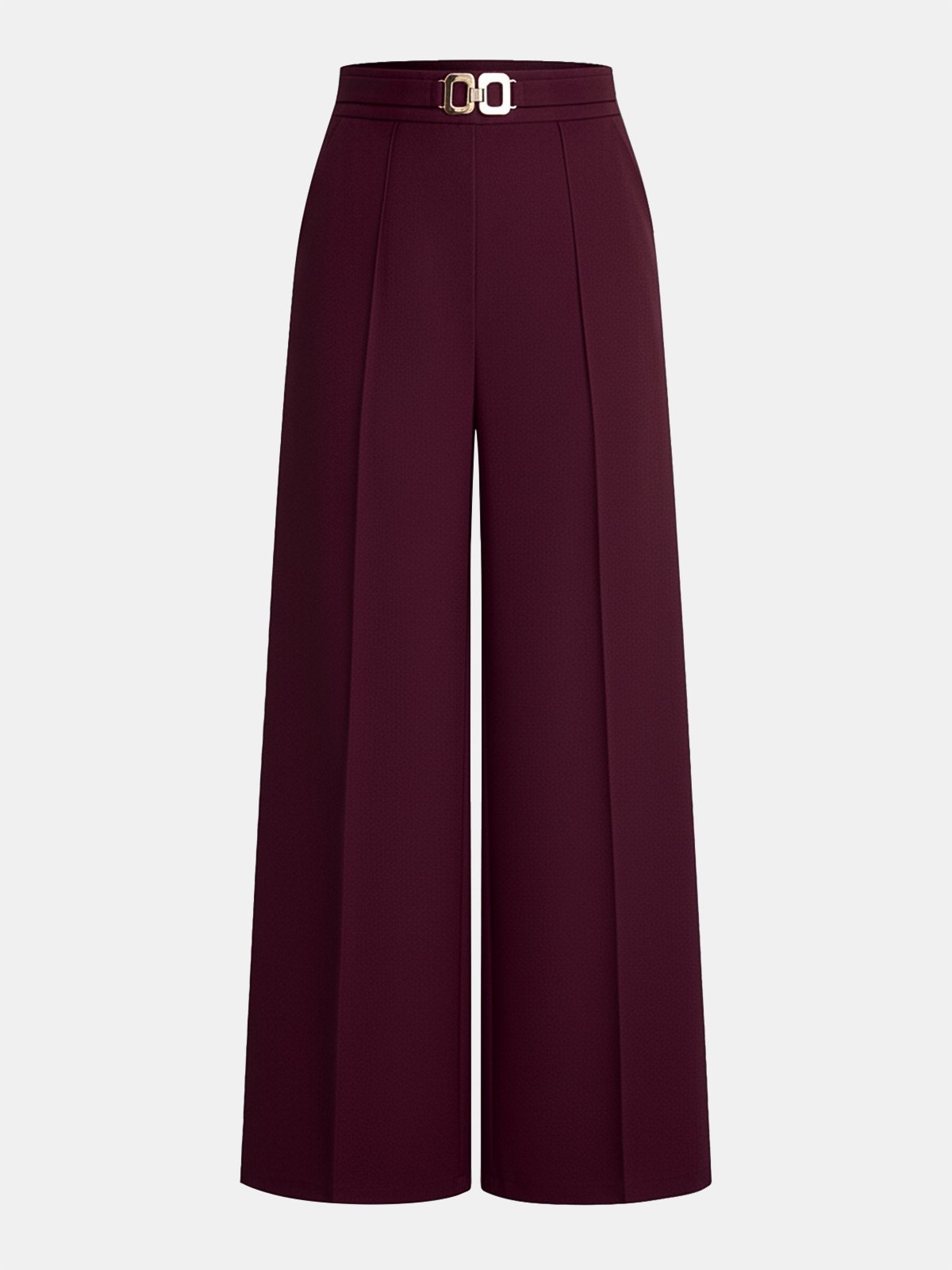 Chic Metal Chain Detail Trousers