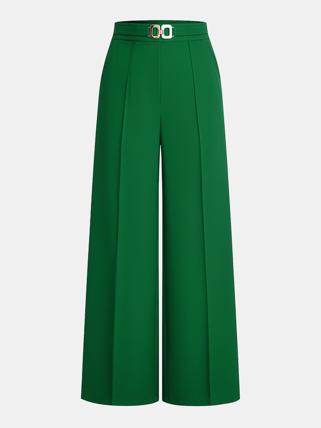 Chic Metal Chain Detail Trousers