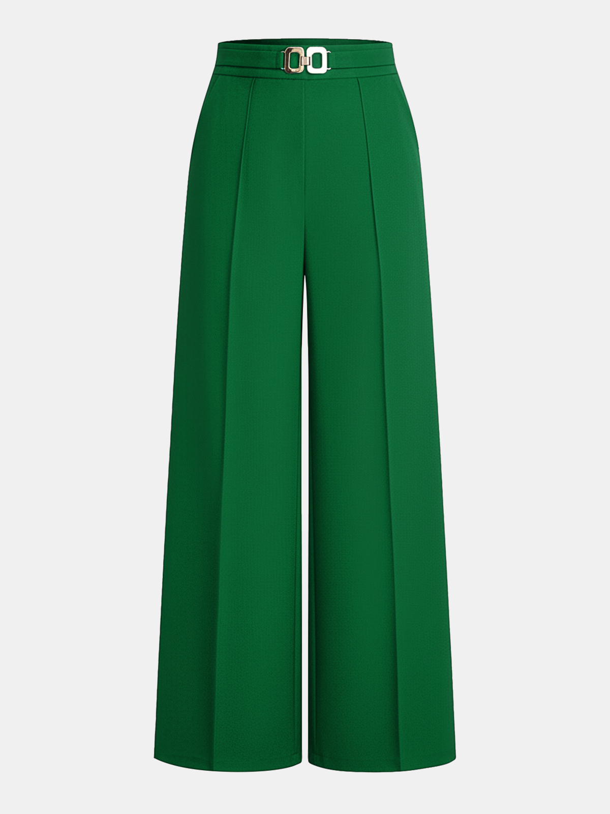 Chic Metal Chain Detail Trousers