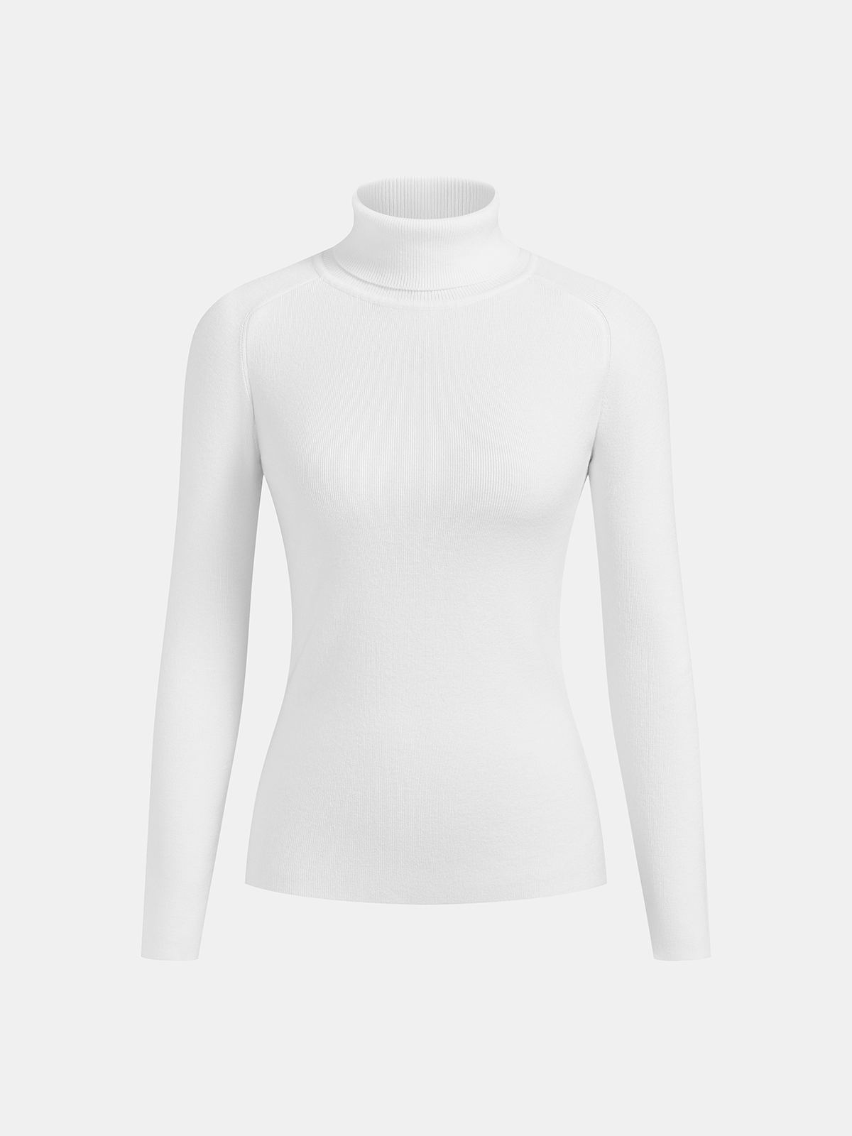 Turtleneck Sweater with Contrast Piping Detail