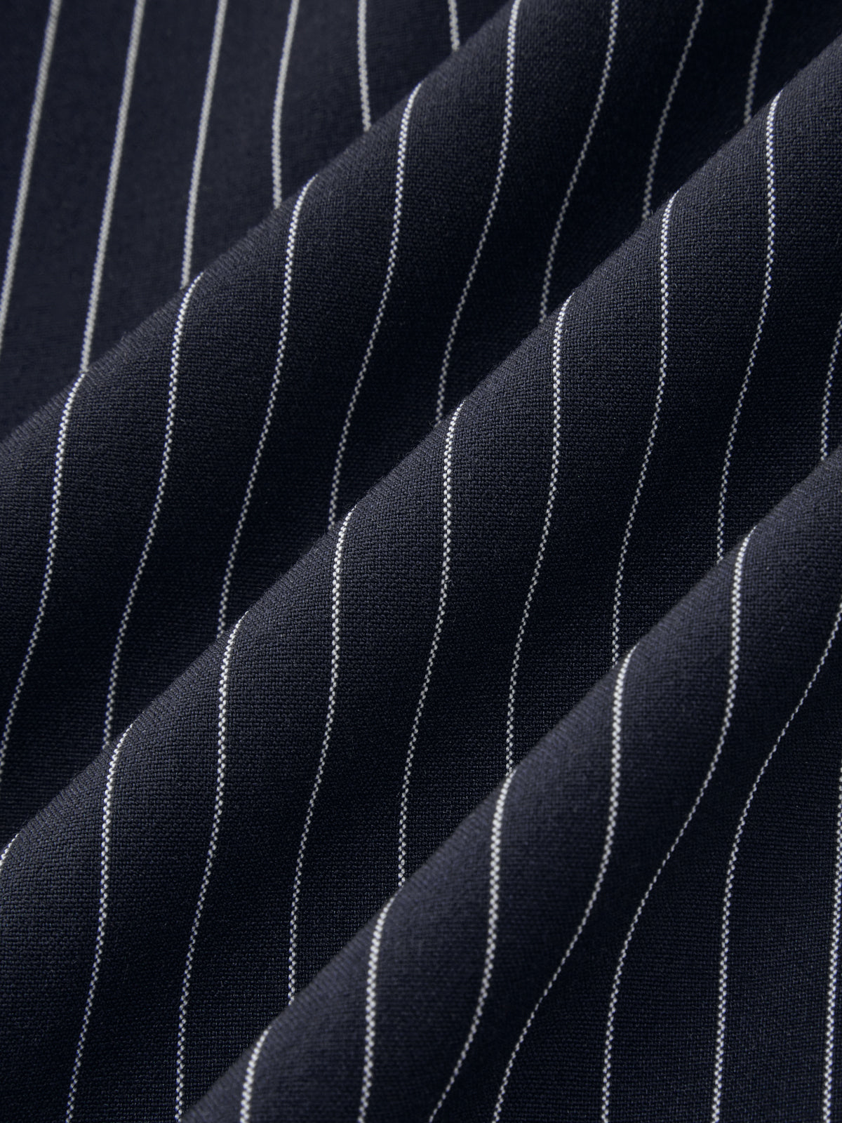 Chic Pinstripe Wrap Top with Coordinating Wide-Leg Trousers