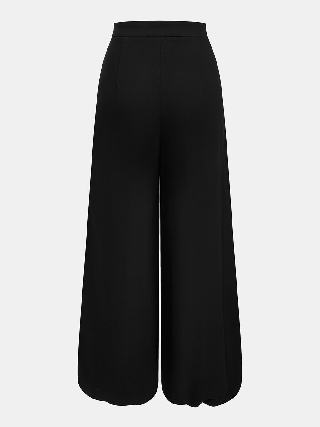 Asymmetrical Overlay Wide-Leg Balloon Trousers
