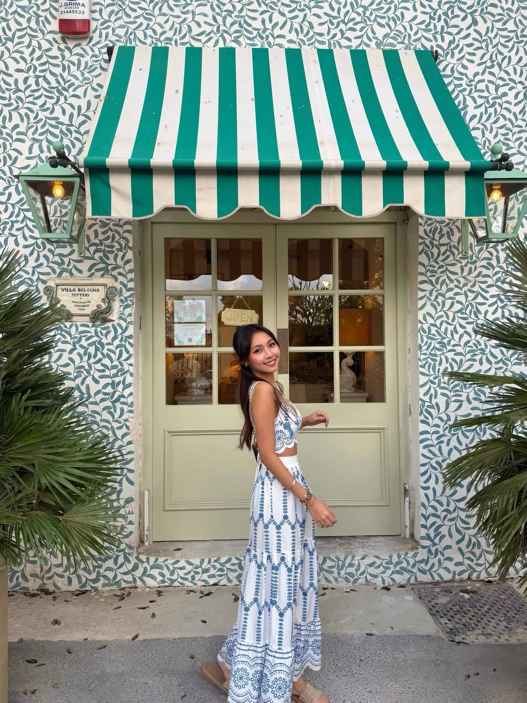 Floral Print Sleeveless Top and Tie-Back Skirt Ensemble