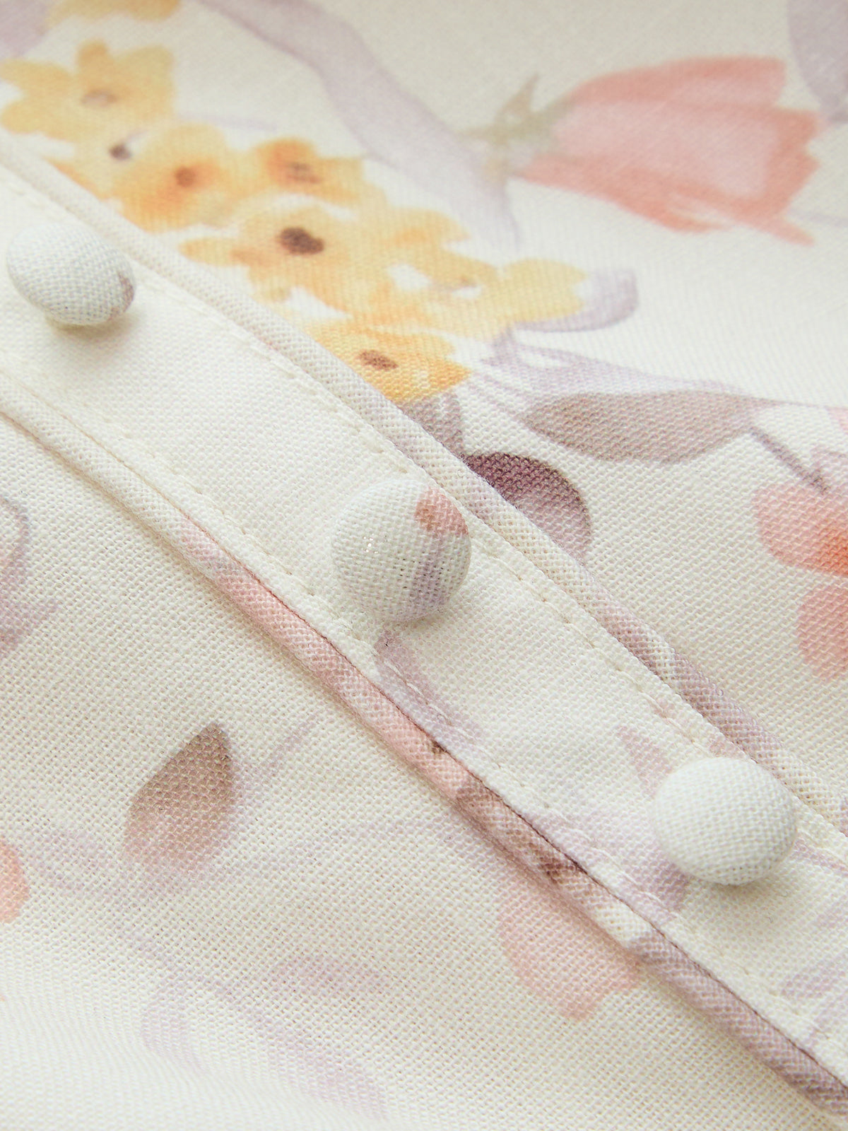 Floral Bird Print Midi Dress with Bustier Detail