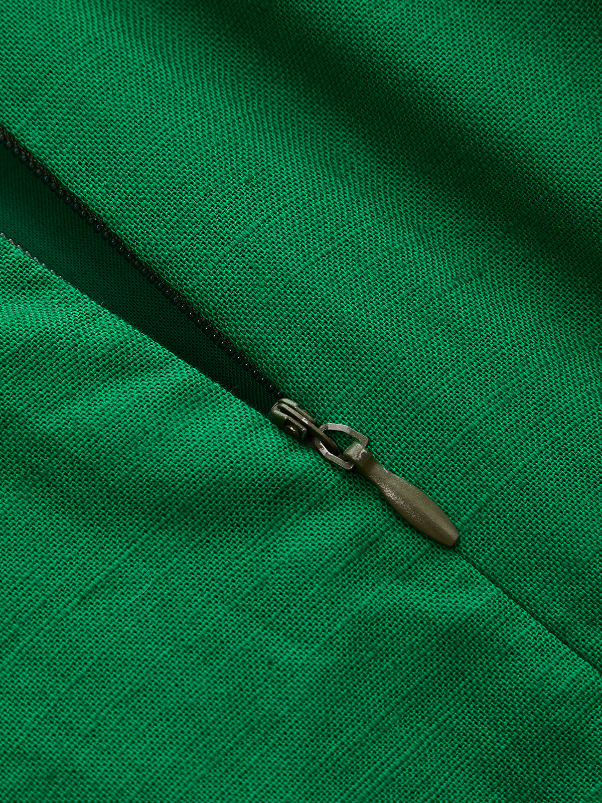 Sleeveless Mini Dress with Cotton-Linen Wrap Tie Detail