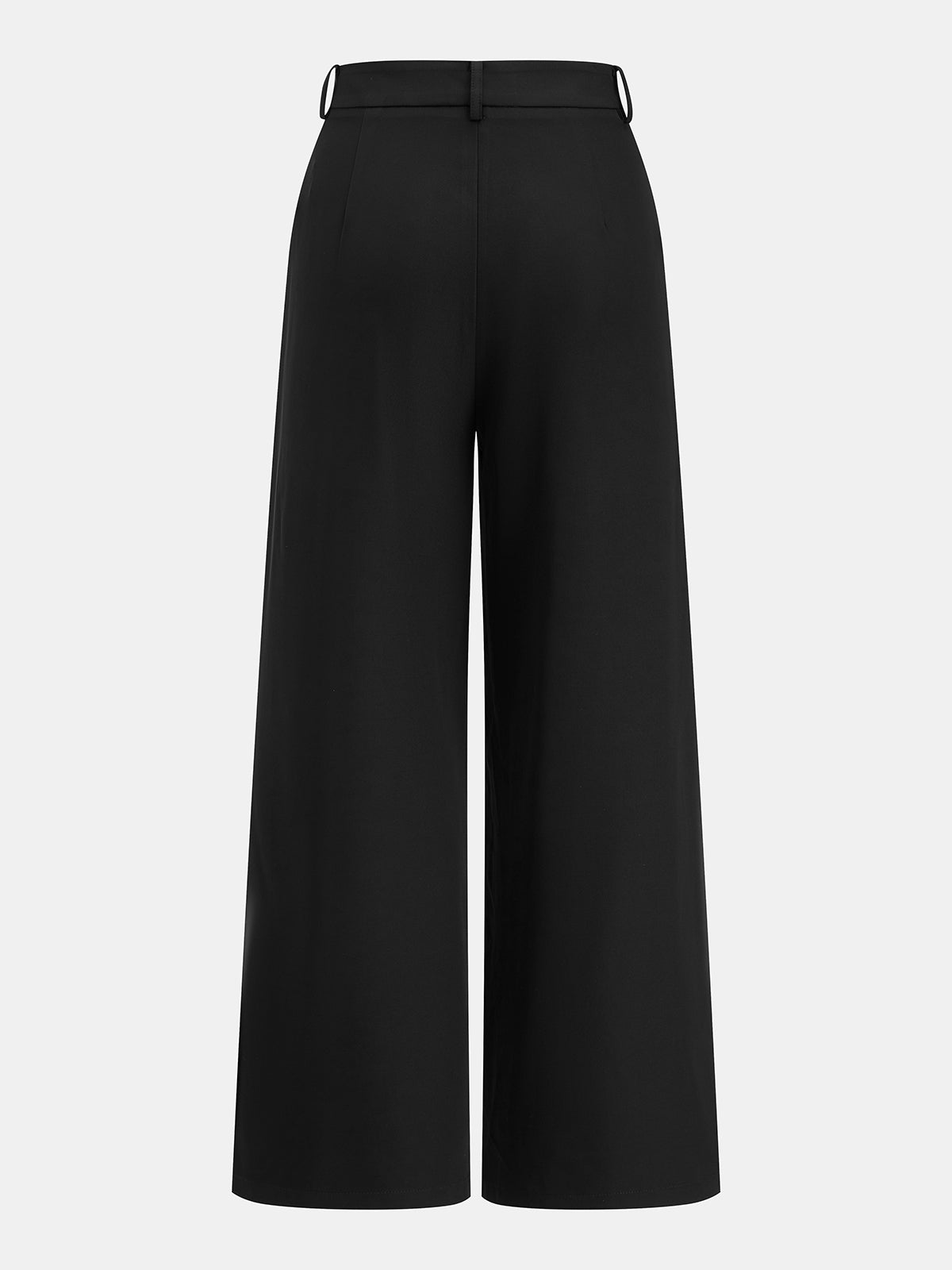 Satin Tie-Back Top with Pleated Trousers Ensemble