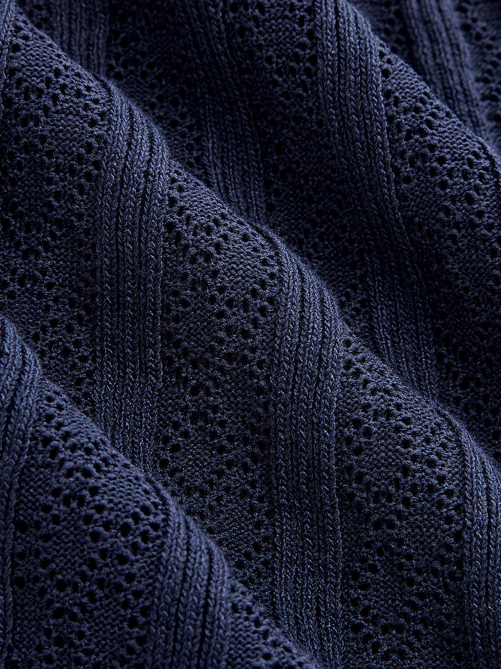 Ribbed Knit Maxi Dress with Denim Collar
