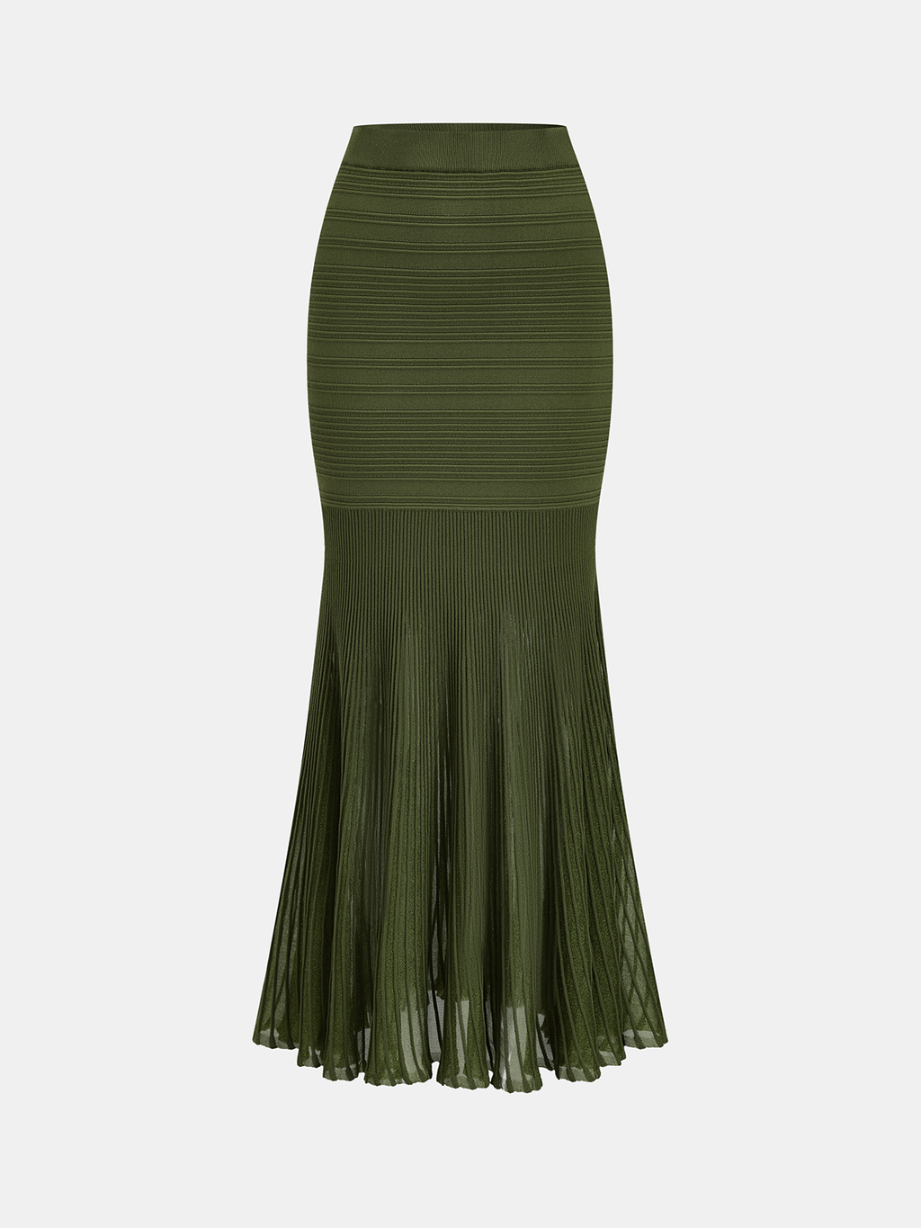Textured Knit Top with Sheer Mermaid Skirt Ensemble