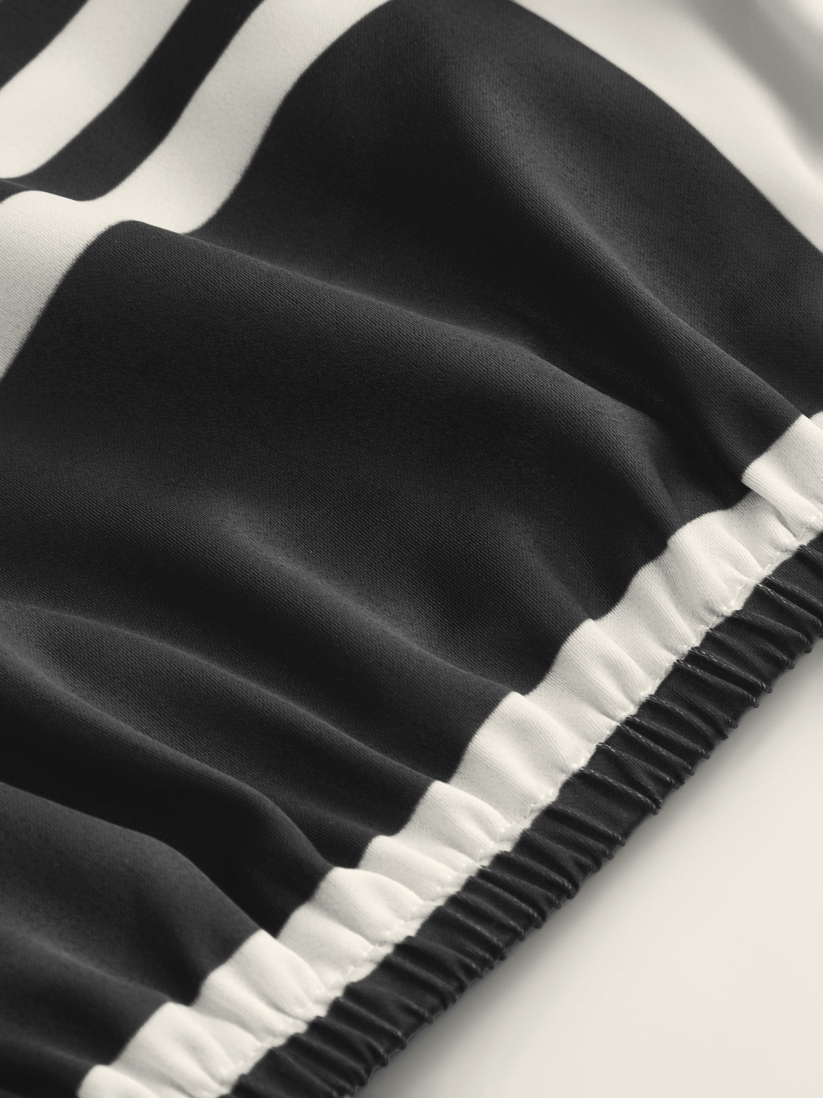 Satin Halter Wrap Top with Geometric Stripe Design