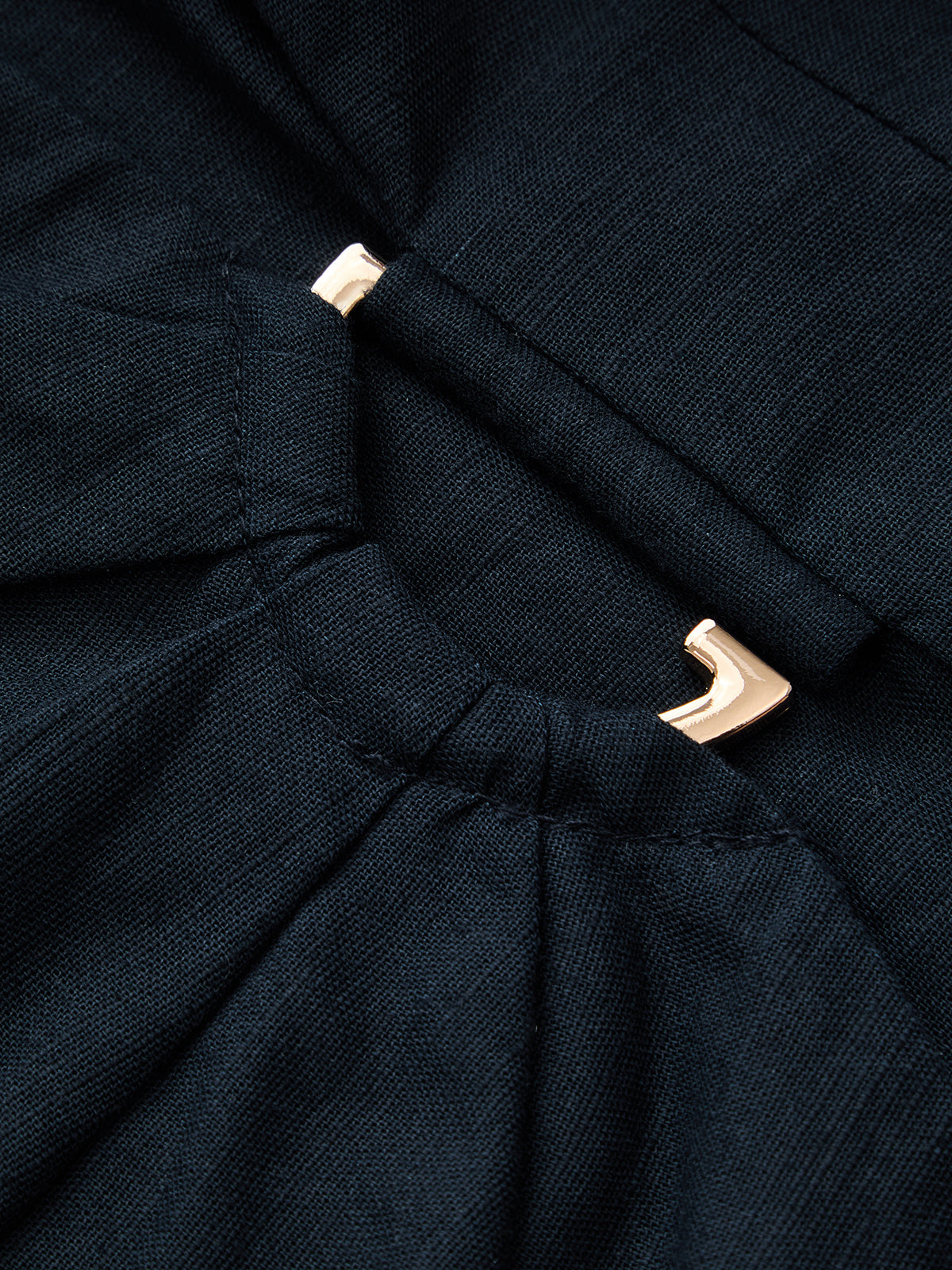 Collared Wrap Blouse with Ruched Waist Detail