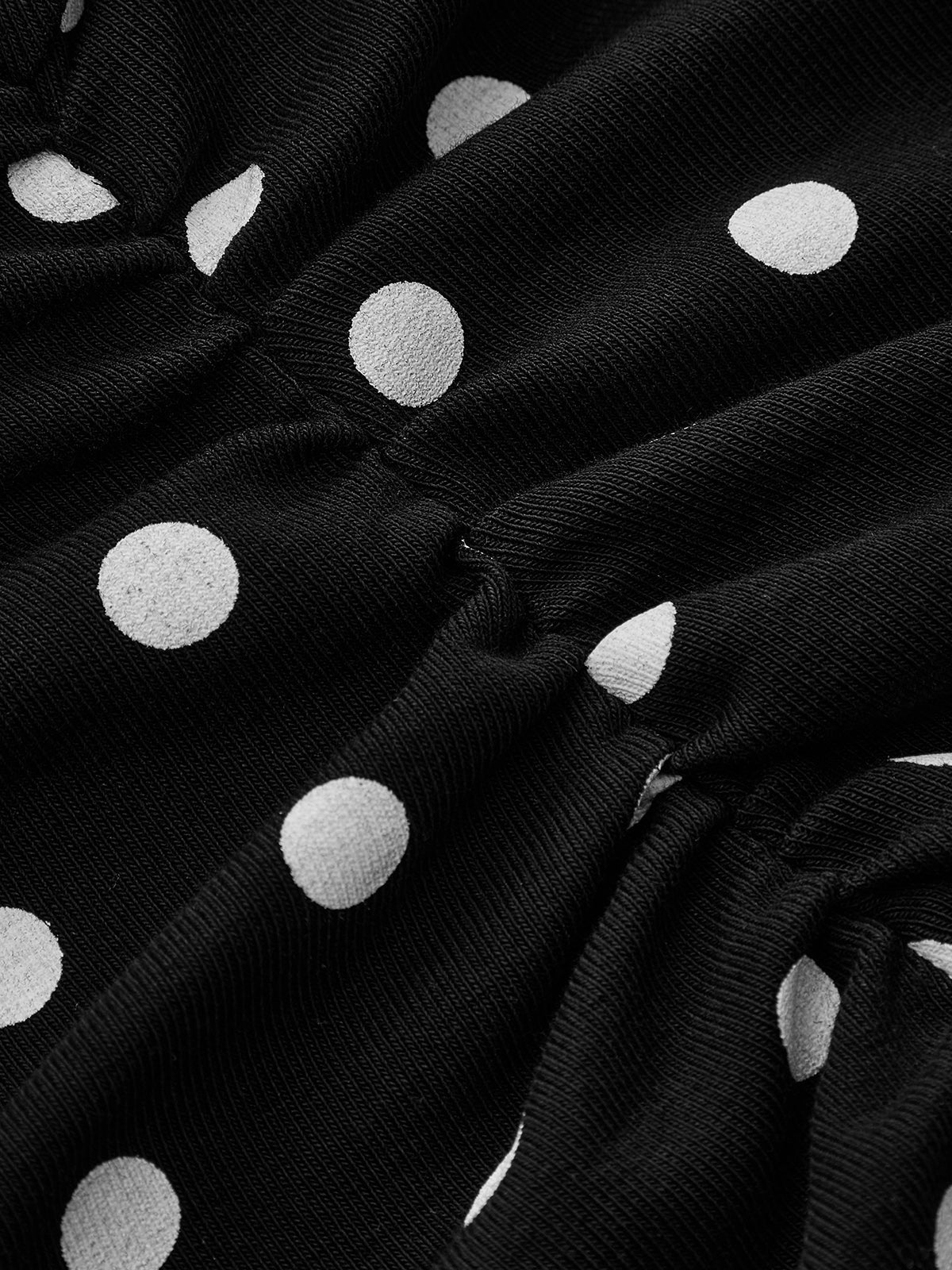Cap Sleeve Midi Dress with Polka Dot Flare