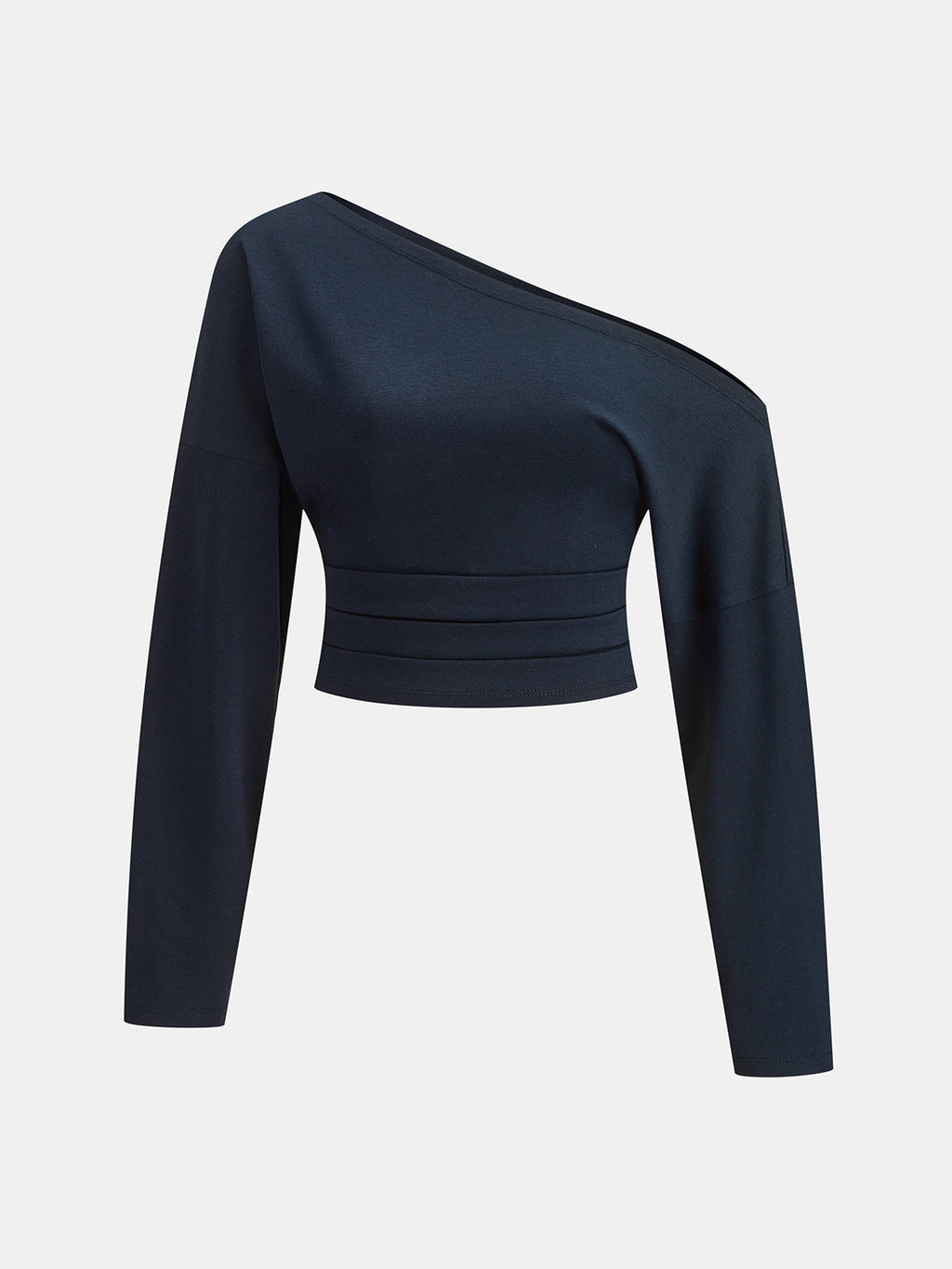 Chic Off-Shoulder Crop Top and Tailored Pants Ensemble