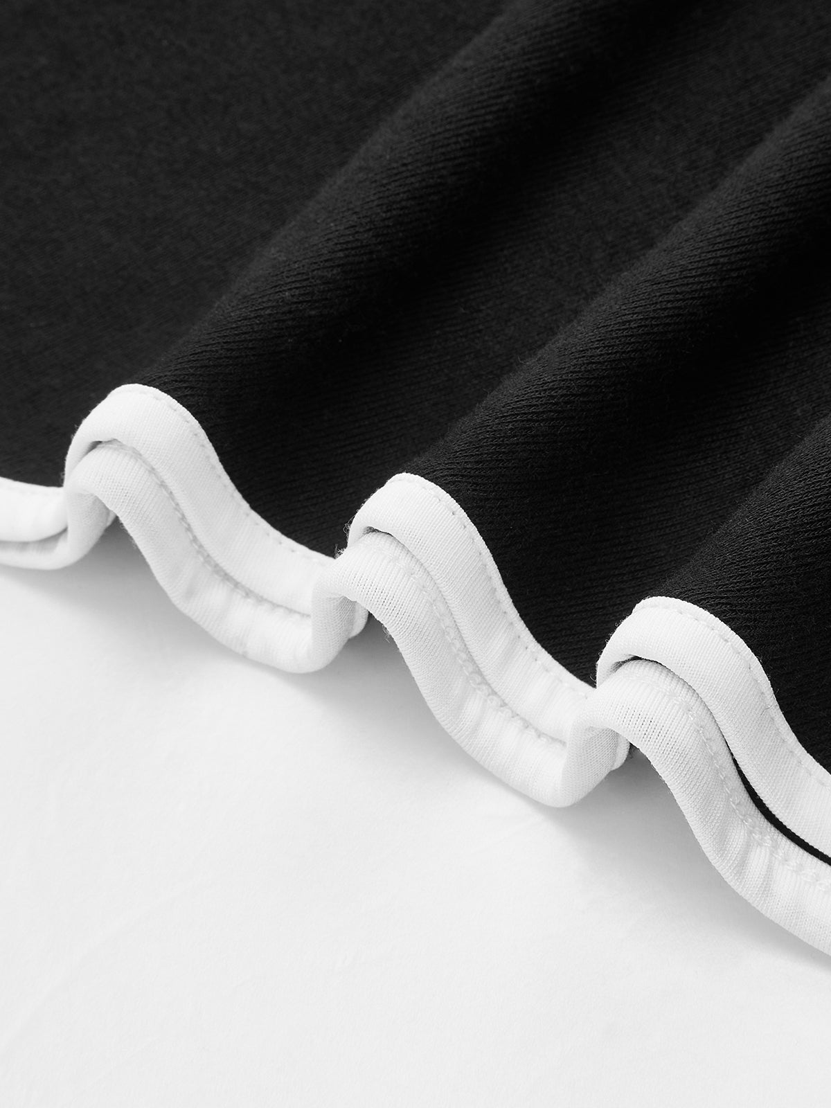 Asymmetrical Hem Sleeveless Dress with Contrast Trim