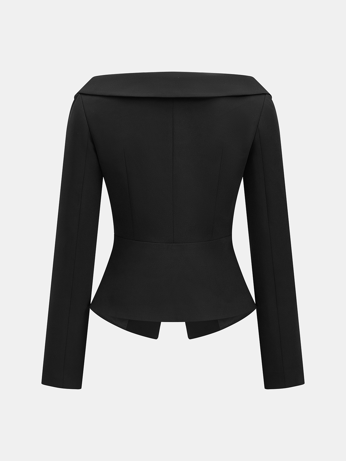 Chic Off-Shoulder Tailored Blazer Top